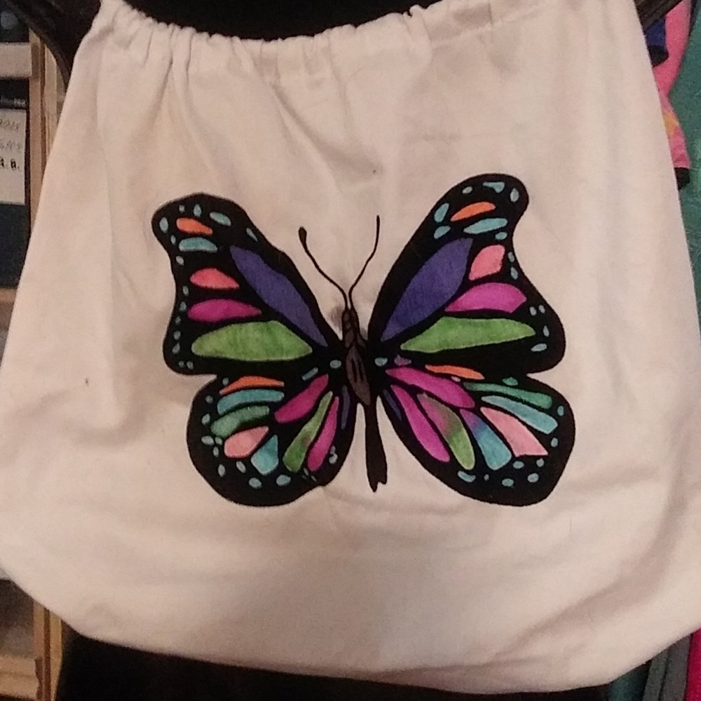 handmade butterfly backpack